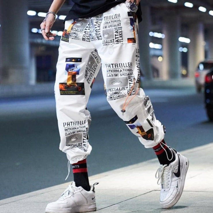 Una Reta Streetwear Joggers Men New Print Loose Pants Men Hip Hop Cargo Pants Elastic Waist Harajuku Couple Pants URB1™ Vêtements Streetwear URB1™ Vêtements Streetwear una-reta-streetwe