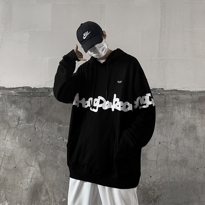 UnaReta Hoodie Men Autumn New Streetwear Men Clothing Pullover Man Hoodies Harajuku Print Oversized Skateboard Sweatshirt URB1™ Vêtements Streetwear URB1™ Vêtements Streetwear unareta-h