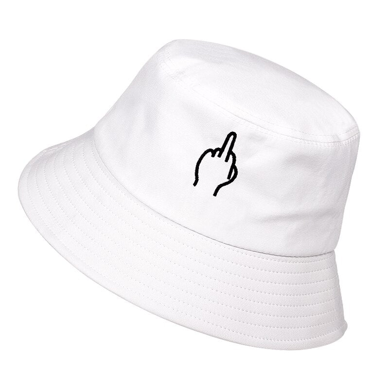Fashion summer fisherman hat outdoor shade bucket hat finger embroidery unisex hat pure cotton hat sun hat women's bucket hats URB1™ Vêtements Streetwear URB1™ Vêtements Streetwear fash
