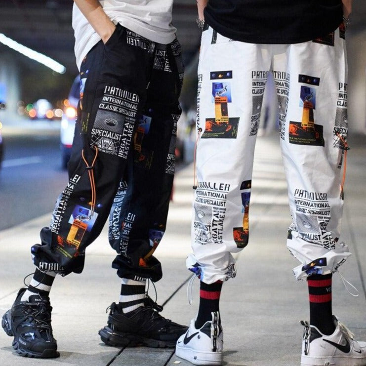 Una Reta Streetwear Joggers Men New Print Loose Pants Men Hip Hop Cargo Pants Elastic Waist Harajuku Couple Pants URB1™ Vêtements Streetwear URB1™ Vêtements Streetwear una-reta-streetwe