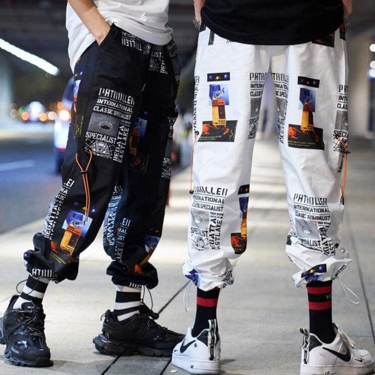 Una Reta Streetwear Joggers Men New Print Loose Pants Men Hip Hop Cargo Pants Elastic Waist Harajuku Couple Pants URB1™ Vêtements Streetwear URB1™ Vêtements Streetwear una-reta-streetwe