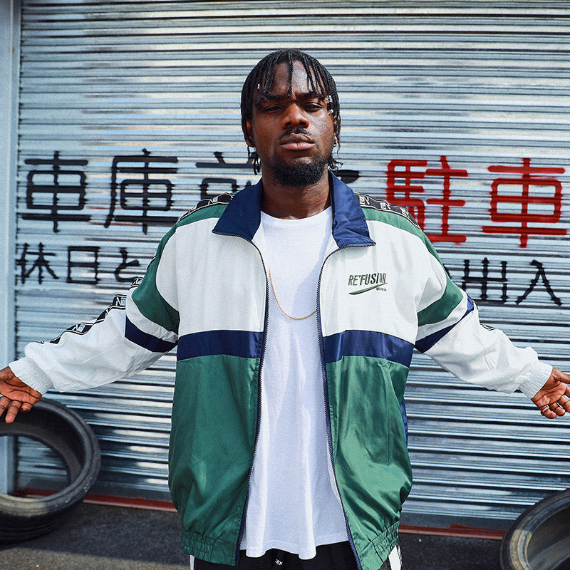 Aolamegs Jackets Men Patchwork Block Thin Jacket Tracksuit Coats Hip Hop Zipper Loose Fashion Casual Male Windbreaker Streetwear URB1™ Vêtements Streetwear URB1™ Vêtements Streetwear ao