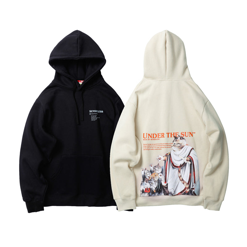 "UNDER THE SUN" Sweatshirt Hoodie à capuche imprimé Streetwear - URB1™ - URB1™ Vêtements Streetwear mode boutique streetwear shop