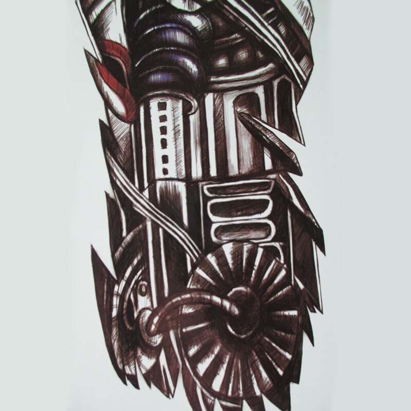 Large Robot Arm Waterproof Temporary Tattoos men women Mechanical Arm Sleeve Tatoo Fake Tattoo Stickers body Art Tatto URB1™ Vêtements Streetwear URB1™ Vêtements Streetwear large-robot-