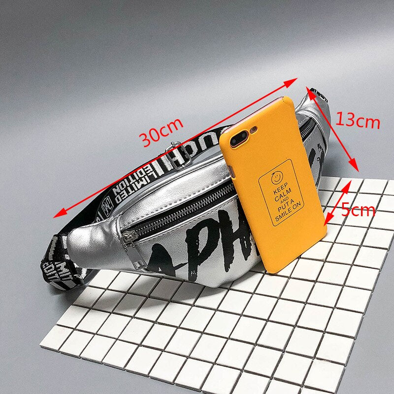 Waist Bags For Women 2019 New Fashion Ladies Banana Belt Fanny Pack Trend Girl Hip Hop Letter Crossbody Bag PU Shoulder Bags Hot URB1™ Vêtements Streetwear URB1™ Vêtements Streetwear wa