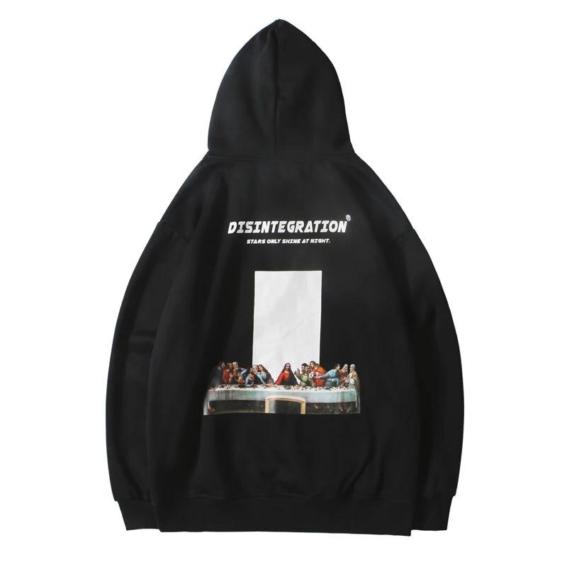 "DISINTEGRATION" Sweatshirt Hoodie à capuche Noir - URB1™ - URB1™ Vêtements Streetwear mode boutique streetwear shop
