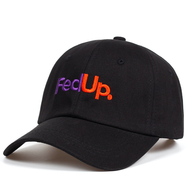 "FED UP" Casquette baseball Streetwear Noir - URB1™ - URB1™ Vêtements Streetwear mode boutique streetwear shop