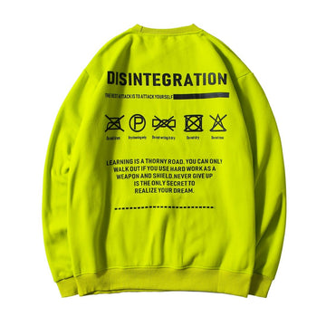 "DISINTEGRATION" Sweatshirt crewneck Vert - URB1™ - URB1™ Vêtements Streetwear mode boutique streetwear shop