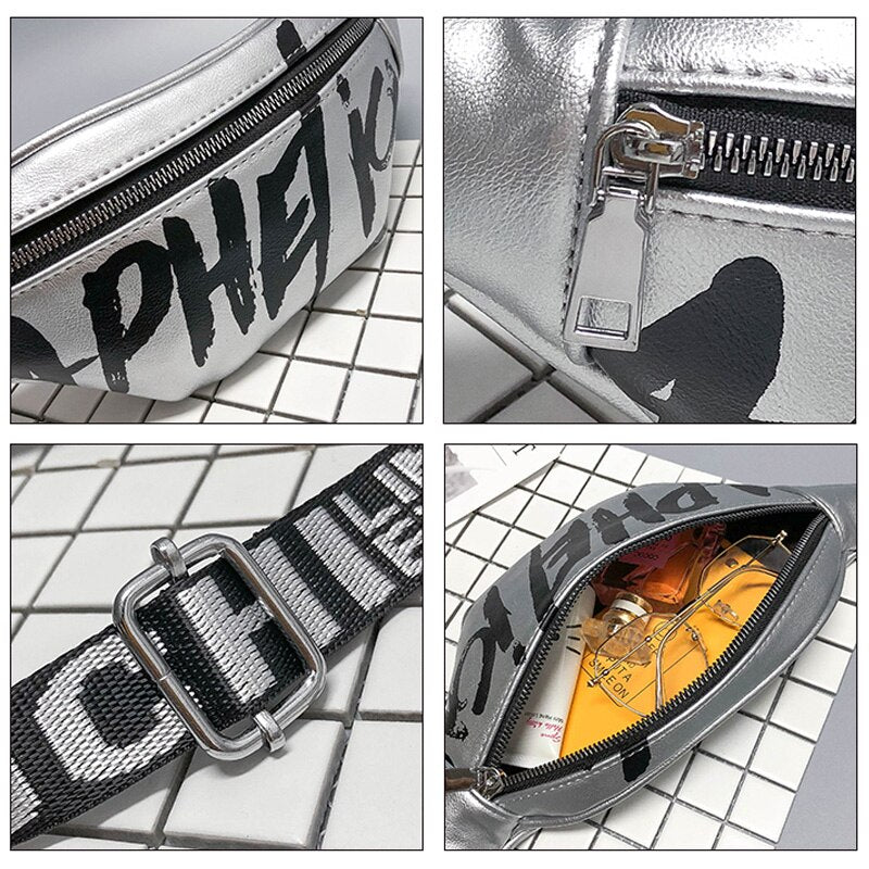 Waist Bags For Women 2019 New Fashion Ladies Banana Belt Fanny Pack Trend Girl Hip Hop Letter Crossbody Bag PU Shoulder Bags Hot URB1™ Vêtements Streetwear URB1™ Vêtements Streetwear wa