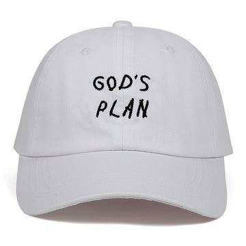 "GOD'S PLAN" Casquette Baseball Streetwear Blanc - URB1™ - URB1™ Vêtements Streetwear mode boutique streetwear shop