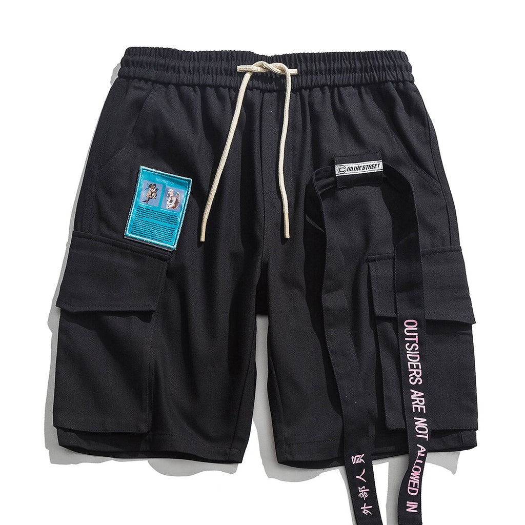 Aelfric Eden Cargo Shorts Men Ribbons Letter Embroidery Hip Hop Knee Length Fashion Summer Streetwear 2019 Casual Short Joggers URB1™ Vêtements Streetwear URB1™ Vêtements Streetwear ael