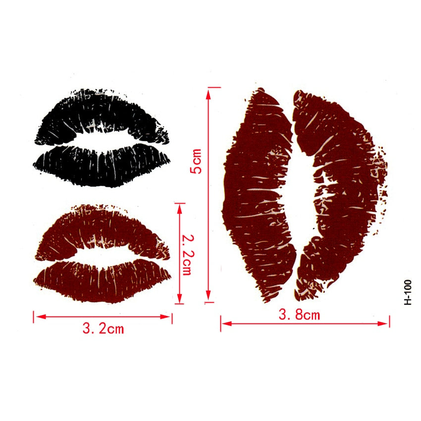 Lips temporary tattoo sticker bloody sexo tatoo sticker car styling tatuagem harajuku henna tattoo sleeves sexy products praia URB1™ Vêtements Streetwear URB1™ Vêtements Streetwear lips