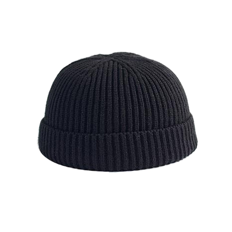 "CAPCUFF" Bonnet tricoté Streetwear Noir - URB1™ - URB1™ Vêtements Streetwear mode boutique streetwear shop