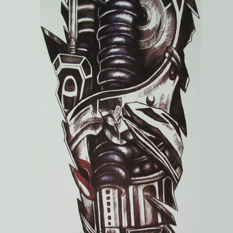 Large Robot Arm Waterproof Temporary Tattoos men women Mechanical Arm Sleeve Tatoo Fake Tattoo Stickers body Art Tatto URB1™ Vêtements Streetwear URB1™ Vêtements Streetwear large-robot-