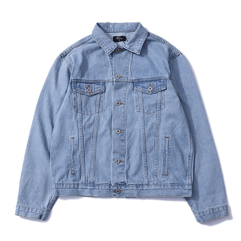 "CITY OF GODS" Veste en Jean bleu Imprimé - URB1™ - URB1™ Vêtements Streetwear mode boutique streetwear shop