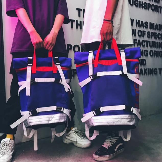 "DUANGBAGS" Sac à Dos à Sangles Streetwear Bleu - URB1™ - URB1™ Vêtements Streetwear mode boutique streetwear shop
