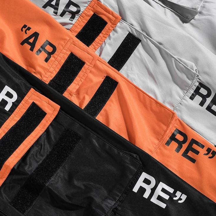 "AR RE" Pantalon Cargo Streetwear Orange - URB1™ - URB1™ Vêtements Streetwear mode boutique streetwear shop