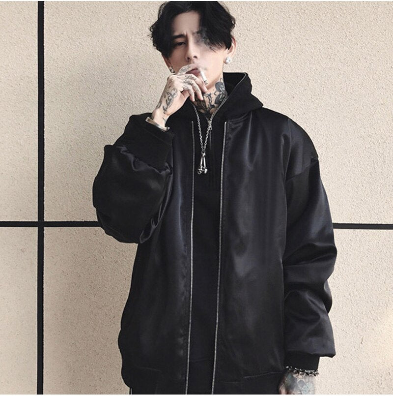 MANNAN Autumn 2018 Jacket Snake Embroidery Jacket Thin Men Hip Hop high street Streetwear Embroidered couples baseball Coat URB1™ Vêtements Streetwear URB1™ Vêtements Streetwear mannan-