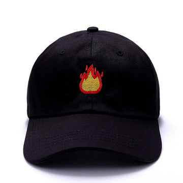 "FLAME" Casquette Baseball Streetwear Noir - URB1™ - URB1™ Vêtements Streetwear mode boutique streetwear shop