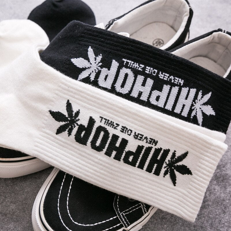 "HIP HOP" Chaussettes montantes Blanc - URB1™ - URB1™ Vêtements Streetwear mode boutique streetwear shop