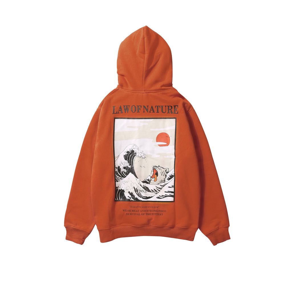 Japanese Fleece Hoodies Men Women 2019 Winter Embroidery Funny Cat Wave Print Hip Hop Casual Sweatshirts Streetwear Hoodie W379 URB1™ Vêtements Streetwear URB1™ Vêtements Streetwear jap