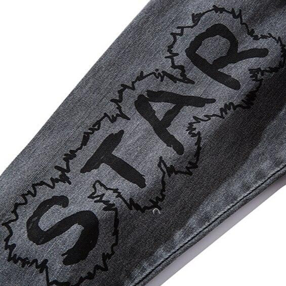 "LET'S ROCK" Veste en Jean Denim - URB1™ - URB1™ Vêtements Streetwear mode boutique streetwear shop