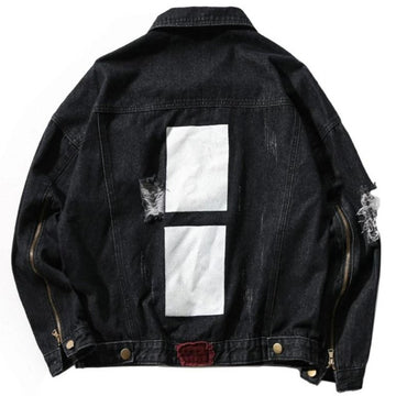"PRTND' Veste en jean denim noir - URB1™ - URB1™ Vêtements Streetwear mode boutique streetwear shop