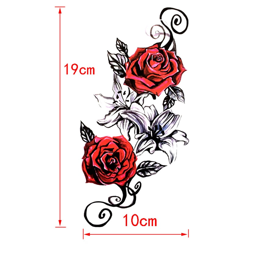 3pcs Peony Waterproof Temporary Tattoo Sticker Lily Temporary Tattoos Harajuku Tattoo Body Art Henna Tatoo Stickers URB1™ Vêtements Streetwear URB1™ Vêtements Streetwear 3pcs-peony-wate