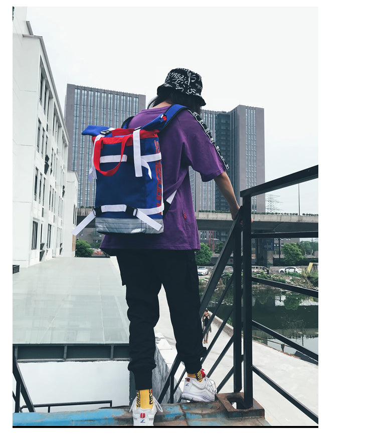 "DUANGBAGS" Sac à Dos à Sangles Streetwear Bleu - URB1™ - URB1™ Vêtements Streetwear mode boutique streetwear shop