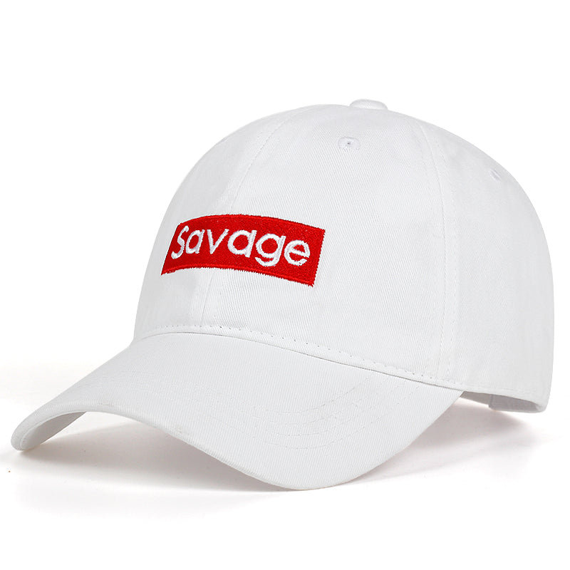 2019 new savage letter Embroidered baseball cap 100%cotton Couple Leisure Caps Hip hop snapback golf hat fashion dad Hats - URB1™ Vêtements Streetwear mode boutique streetwear shop