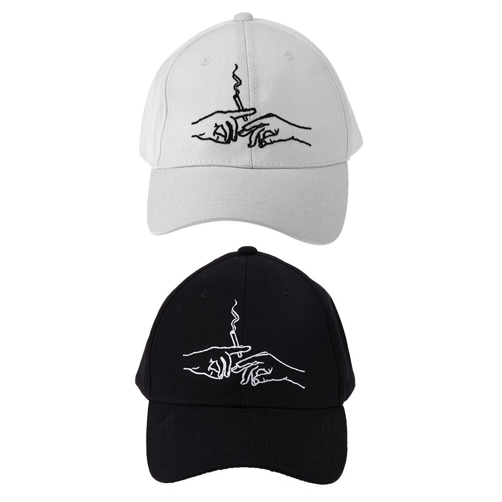 "SMOKE" Casquette baseball Streetwear Blanc - URB1™ - URB1™ Vêtements Streetwear mode boutique streetwear shop