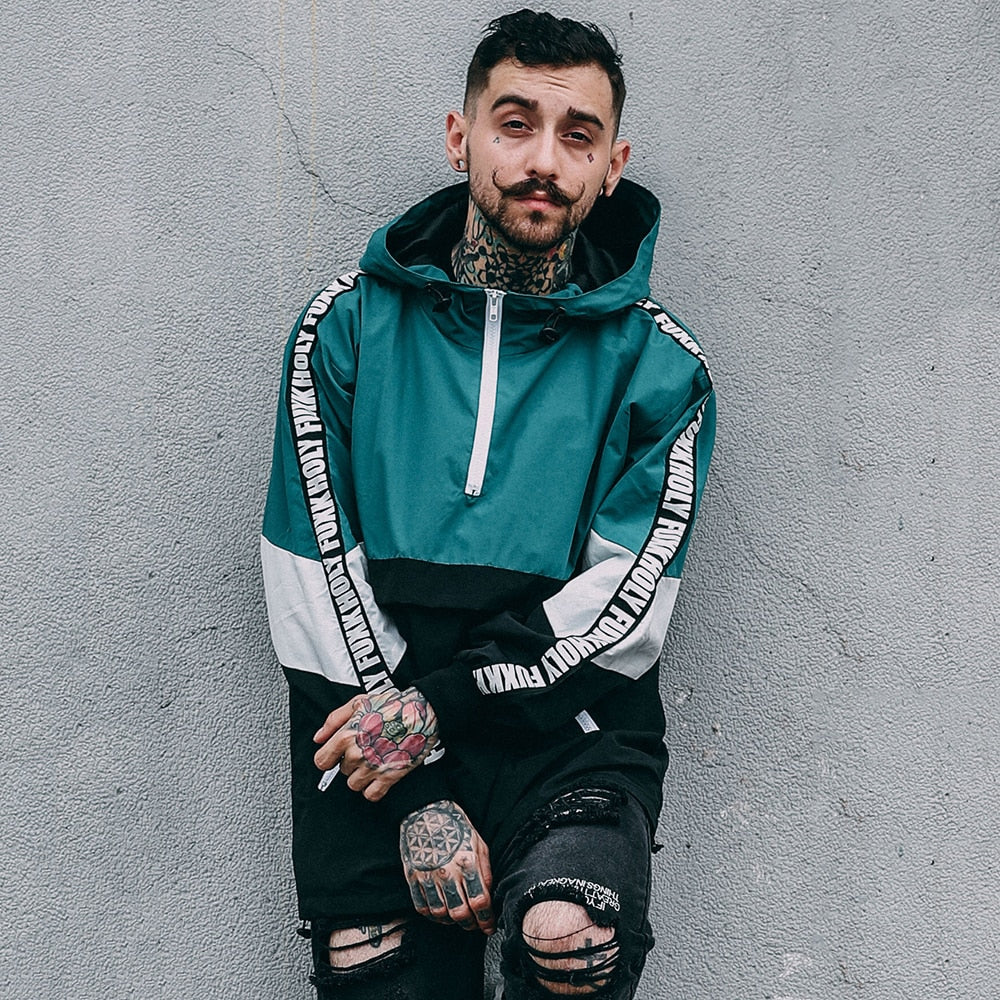 "FUXK HOLY" Veste Coupe Vent à capuche - URB1™ - URB1™ Vêtements Streetwear mode boutique streetwear shop