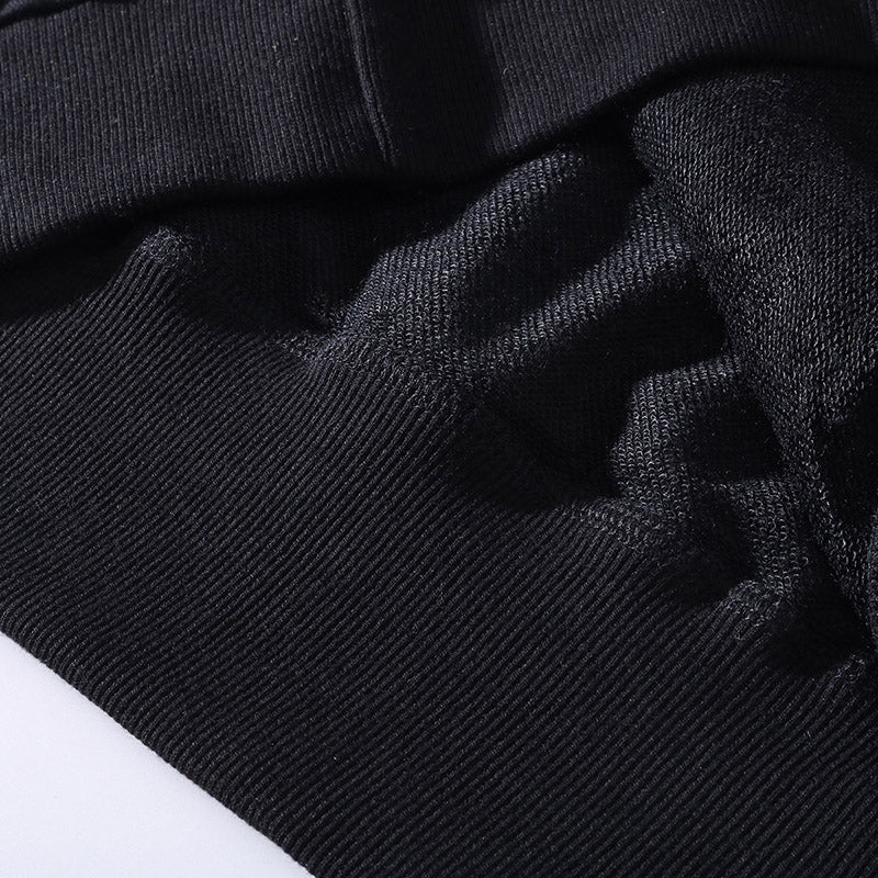 2019 Men Hip Hop Hoodie Sweatshirt Kanji Chinese Streetwear Harajuku Pullover Hoodie Cotton Loose Hooded Sweatshirt Black Autumn - URB1™ Vêtements Streetwear mode boutique streetwear shop