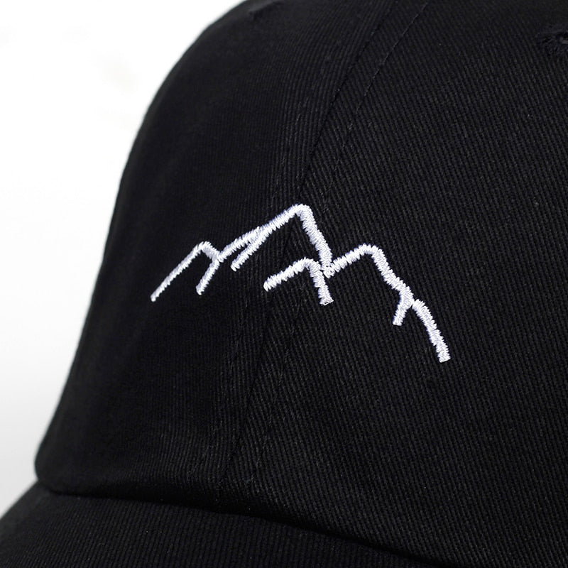"MOUNTAIN" Casquette Baseball Streetwear Noir - URB1™ - URB1™ Vêtements Streetwear mode boutique streetwear shop