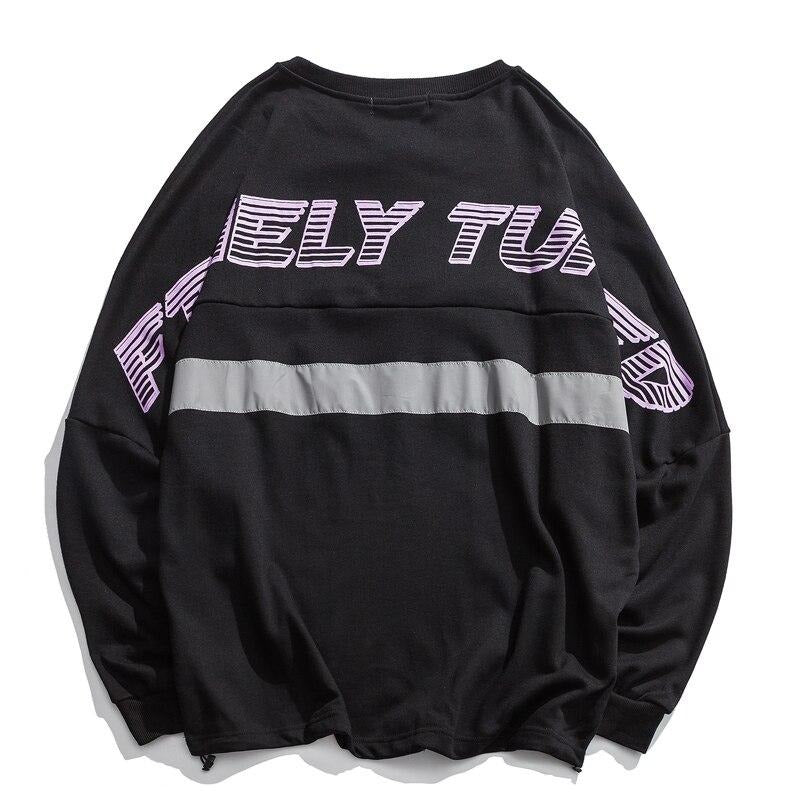 DARK ICON 3M Reflection Drop Shoulder Men's Sweatshirt 2019 Autumn Adjustable Hem with Elastic Sweatshirts Men Streetwear URB1™ Vêtements Streetwear URB1™ Vêtements Streetwear dark-icon