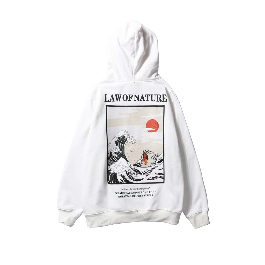 Japanese Fleece Hoodies Men Women 2019 Winter Embroidery Funny Cat Wave Print Hip Hop Casual Sweatshirts Streetwear Hoodie W379 URB1™ Vêtements Streetwear URB1™ Vêtements Streetwear jap