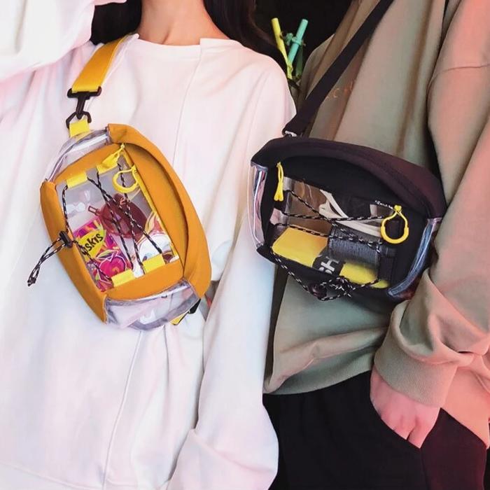 "KLEAR" Sacoche Banane Jaune - URB1™ - URB1™ Vêtements Streetwear mode boutique streetwear shop