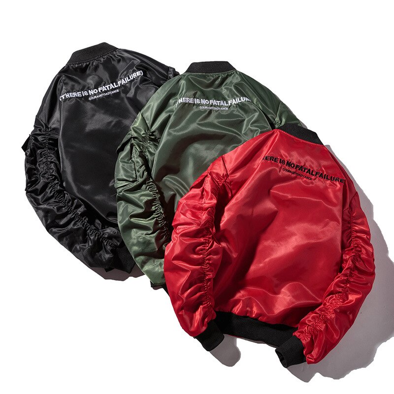 Winter Bomber Jacket Men Air Force Pilot Jacket Male Solid Letter Embroidery Baseball Jacket Couple Hip Hop Streetwear Autumn URB1™ Vêtements Streetwear URB1™ Vêtements Streetwear winte