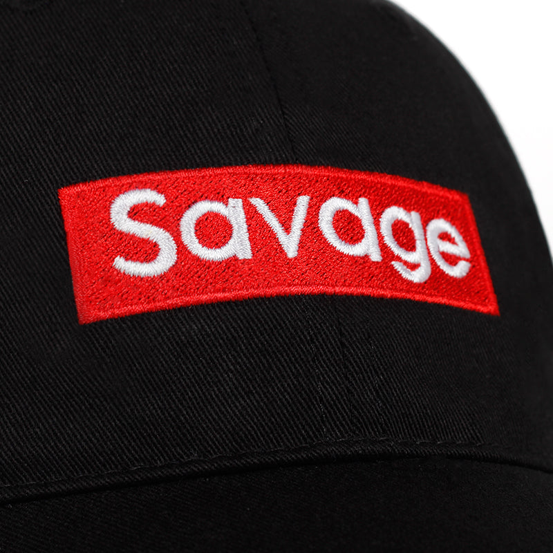 2019 new savage letter Embroidered baseball cap 100%cotton Couple Leisure Caps Hip hop snapback golf hat fashion dad Hats - URB1™ Vêtements Streetwear mode boutique streetwear shop