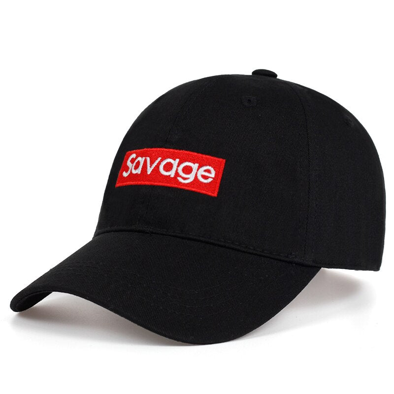 2019 new savage letter Embroidered baseball cap 100%cotton Couple Leisure Caps Hip hop snapback golf hat fashion dad Hats - URB1™ Vêtements Streetwear mode boutique streetwear shop