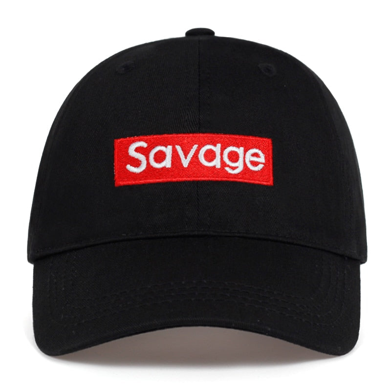2019 new savage letter Embroidered baseball cap 100%cotton Couple Leisure Caps Hip hop snapback golf hat fashion dad Hats - URB1™ Vêtements Streetwear mode boutique streetwear shop