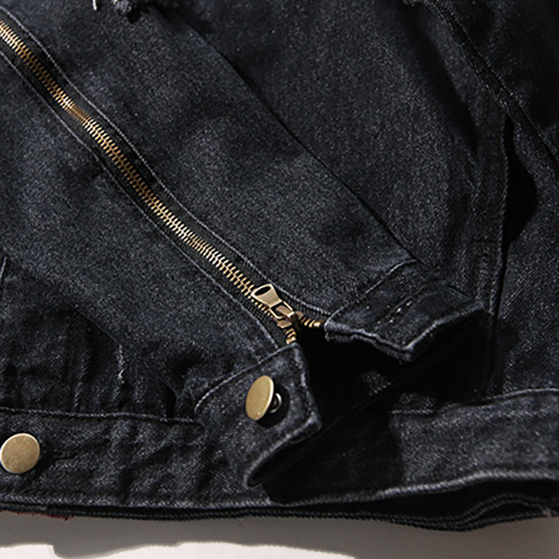 "PRTND' Veste en jean denim noir - URB1™ - URB1™ Vêtements Streetwear mode boutique streetwear shop