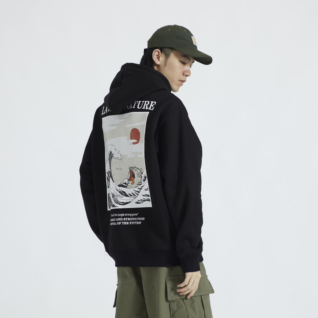 Japanese Fleece Hoodies Men Women 2019 Winter Embroidery Funny Cat Wave Print Hip Hop Casual Sweatshirts Streetwear Hoodie W379 URB1™ Vêtements Streetwear URB1™ Vêtements Streetwear jap