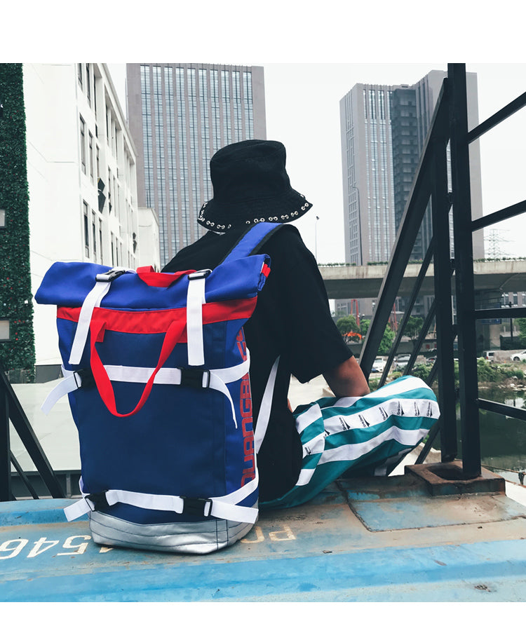 "DUANGBAGS" Sac à Dos à Sangles Streetwear Bleu - URB1™ - URB1™ Vêtements Streetwear mode boutique streetwear shop