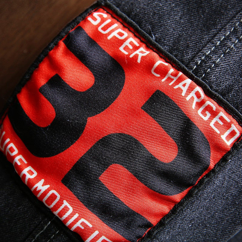 Mens Jackets And Coats Black Holes Denim Coats New Fashion Men Spring Autumn Loose Casual Jean Jackets Outwear Denim Jackets URB1™ Vêtements Streetwear URB1™ Vêtements Streetwear mens-j