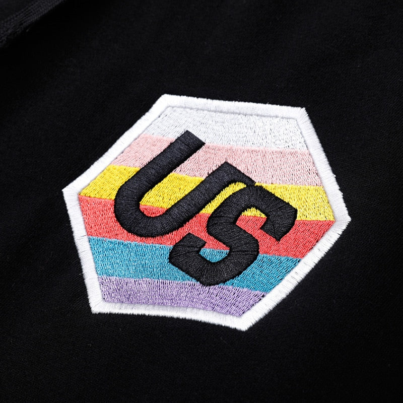 2019 Mens Hip Hop Hoodie Sweatshirt Embroidery Letter Japanese Harajuku Hoodies Pullover Streetwear Autumn Casual Hoodie Cotton - URB1™ Vêtements Streetwear mode boutique streetwear shop