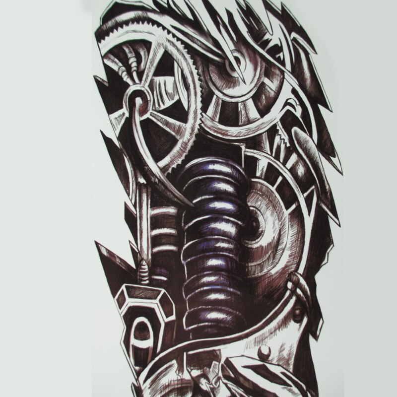 Large Robot Arm Waterproof Temporary Tattoos men women Mechanical Arm Sleeve Tatoo Fake Tattoo Stickers body Art Tatto URB1™ Vêtements Streetwear URB1™ Vêtements Streetwear large-robot-