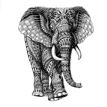 Mighty Elephant God Waterproof Temporary Tattoo sticker high quality Mechanical elephant Fake Tattoo sleeves Henna Tatoo URB1™ Vêtements Streetwear URB1™ Vêtements Streetwear mighty-ele