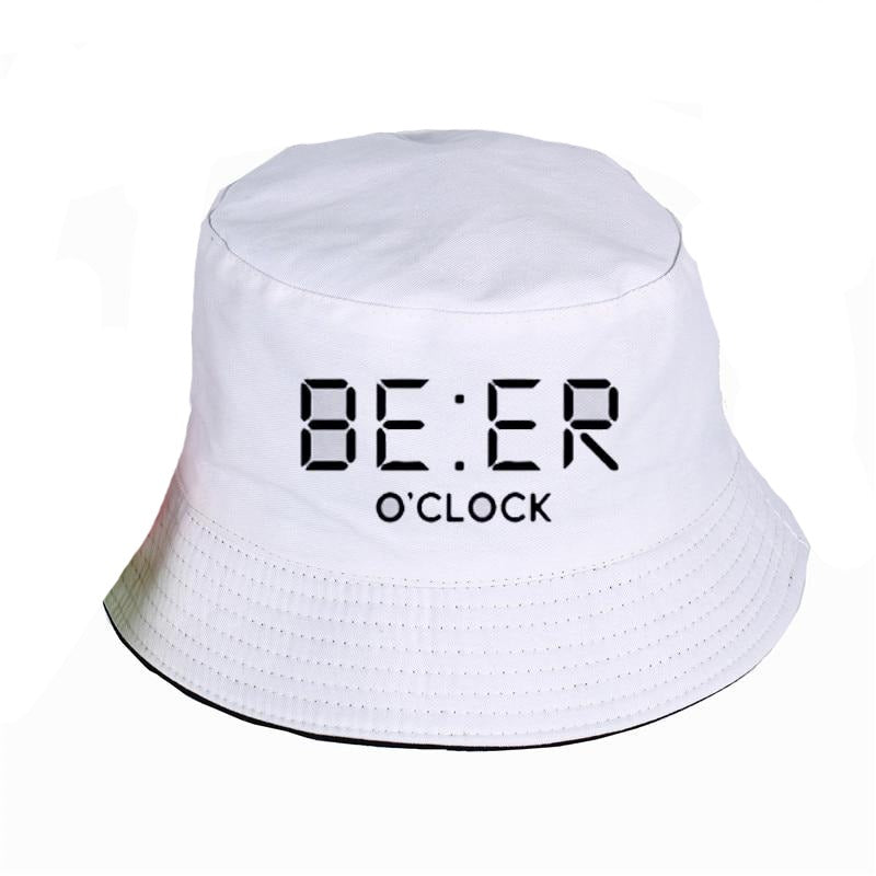THE COOLMIND 100% cotton funny BEER OCLOCK print Bucket Hat cool summer funny Sunscreen Hats Women Men fisherman hat URB1™ Vêtements Streetwear URB1™ Vêtements Streetwear the-coolmind-1