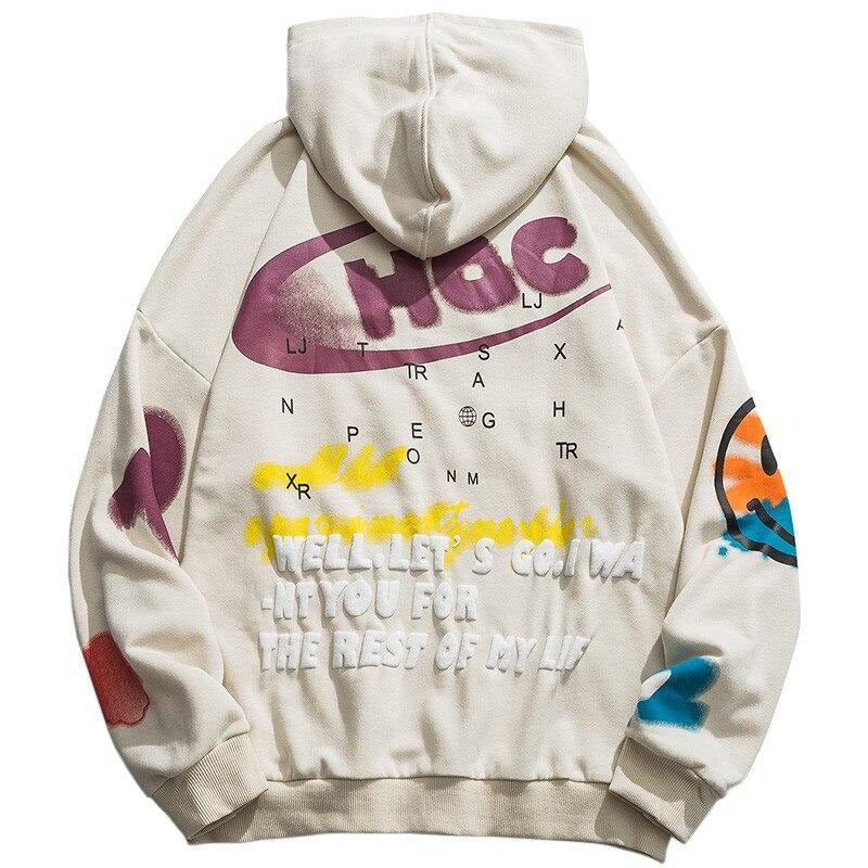 "HAC" Sweatshirt Hoodie à capuche Beige - URB1™ - URB1™ Vêtements Streetwear mode boutique streetwear shop